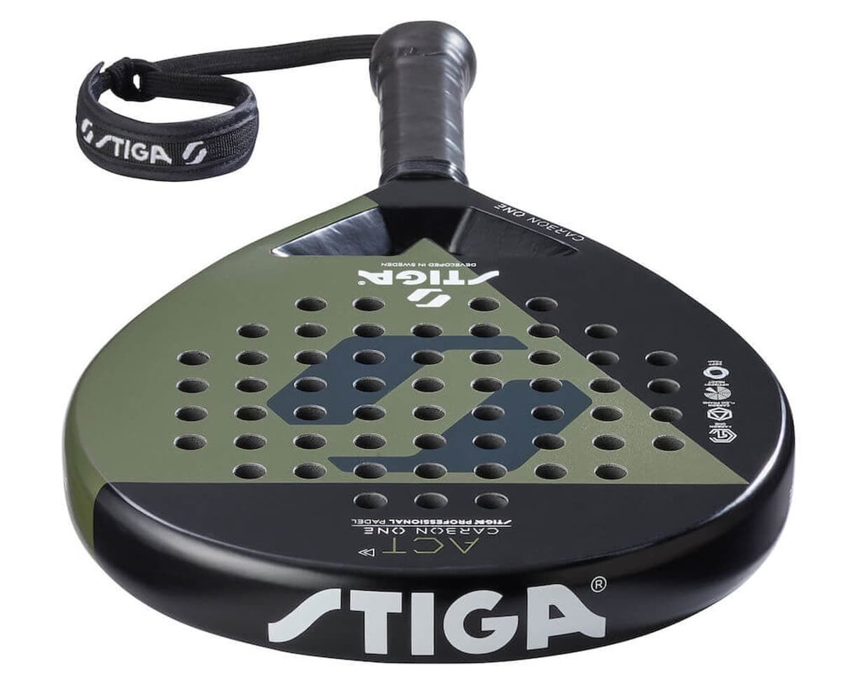 Stiga Padel Racket ACT Black/Olive Green - Görsel 4