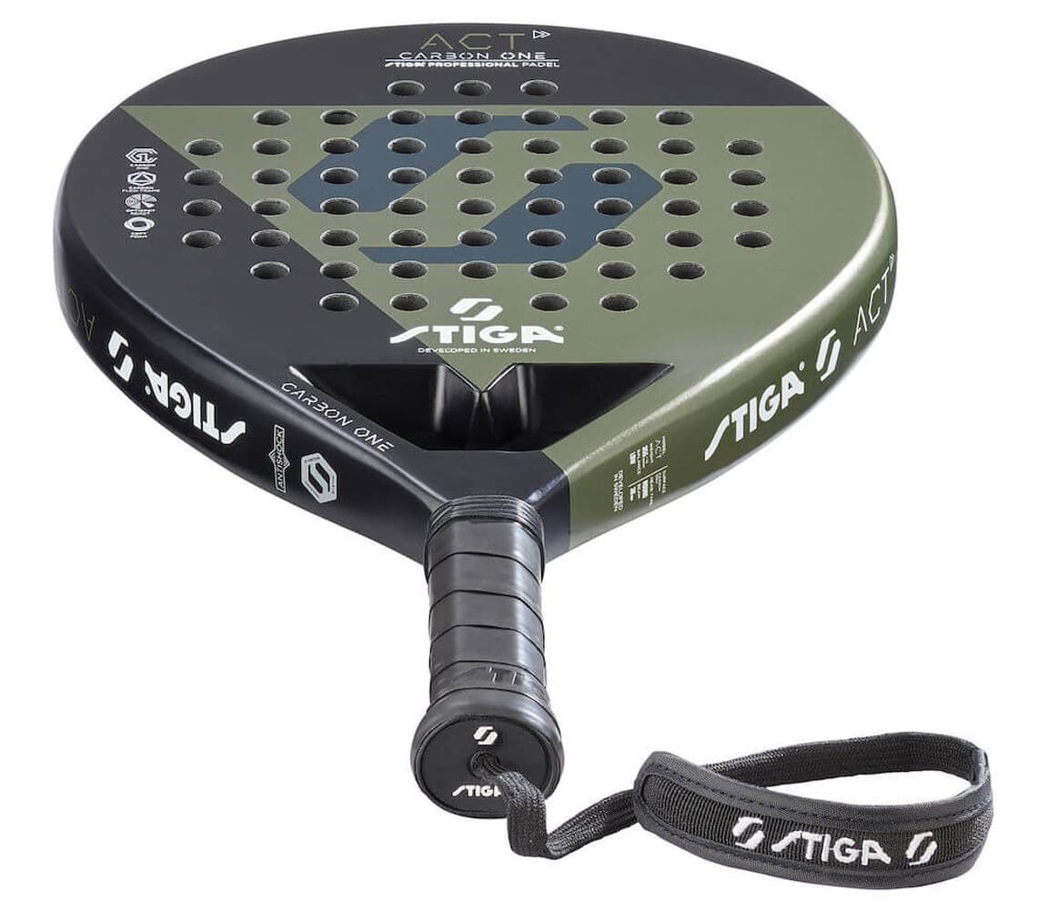 Stiga Padel Racket ACT Black/Olive Green - Görsel 5