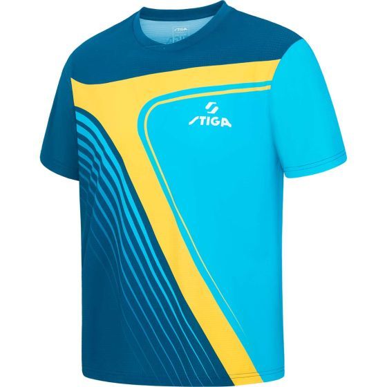 Stiga SHIRT URANUS Mavi/Sarı - Görsel 2